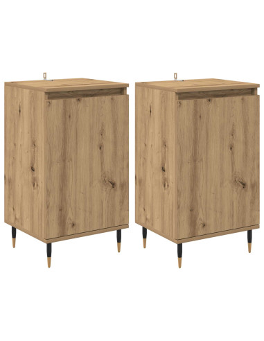 Credenza 2 pcs Rovere artigianale 40 x 35 x 70 cm