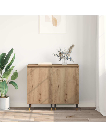 Credenza 2 pcs Rovere artigianale 40 x 35 x 70 cm