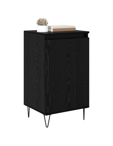 Credenza Rovere Nero 40 x 35 x 70 cm Legno multistrato