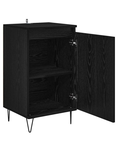 Credenza Rovere Nero 40 x 35 x 70 cm Legno multistrato