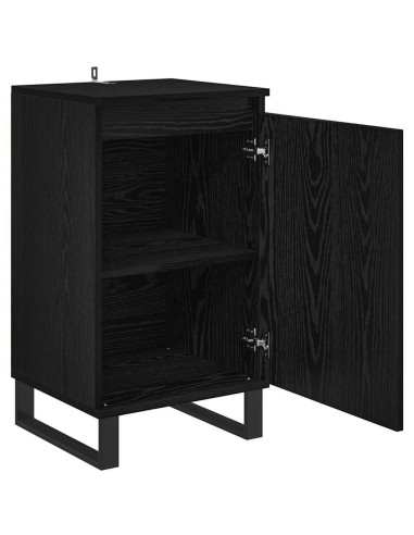 Credenza Rovere Nero 40 x 35 x 70 cm Legno multistrato