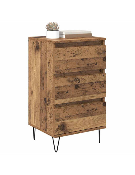 Credenza con cassetto Legno vecchio 40 x 35 x 70 cm