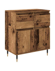 Credenza con cassetto Legno vecchio 60 x 35 x 70 cm 2