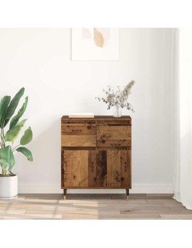 Credenza con cassetto Legno vecchio 60 x 35 x 70 cm