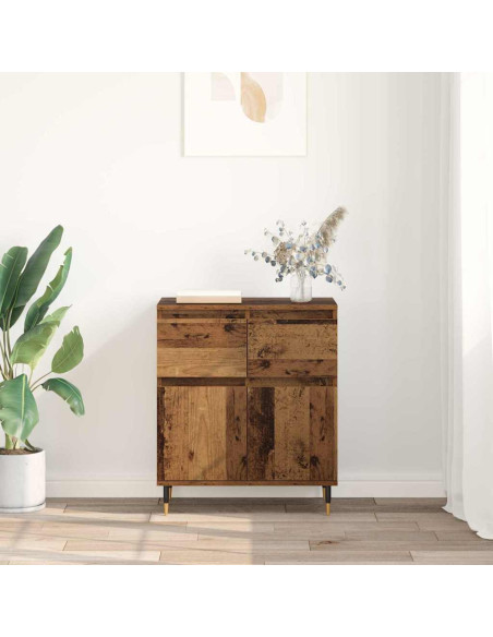 Credenza con cassetto Legno vecchio 60 x 35 x 70 cm