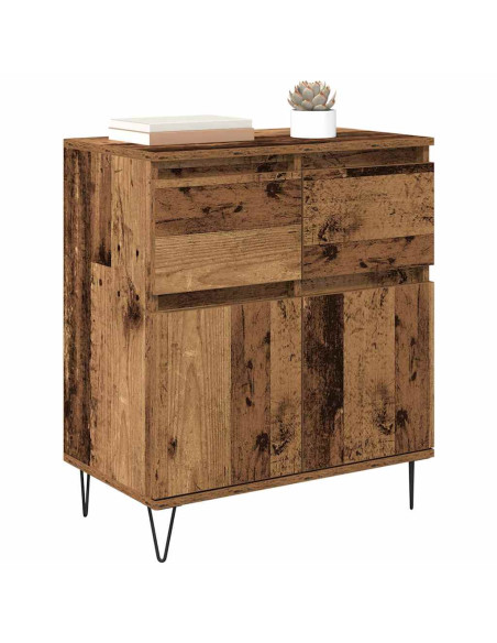 Credenza con cassetto Legno vecchio 60 x 35 x 70 cm