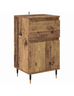 Credenza con cassetto Legno vecchio 40 x 35 x 70 cm 2