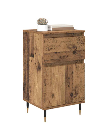 Credenza con cassetto Legno vecchio 40 x 35 x 70 cm