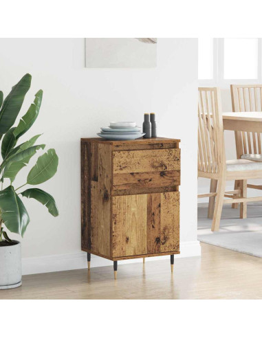 Credenza con cassetto Legno vecchio 40 x 35 x 70 cm