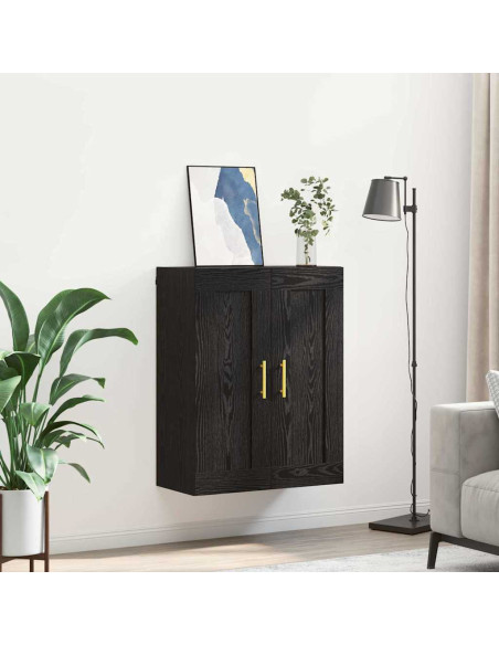 Pensile Rovere Nero 69,5 x 34 x 90 cm Legno multistrato