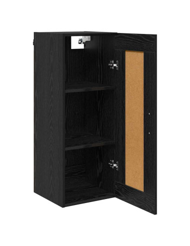 Pensile Rovere Nero 34,5 x 34 x 90 cm Legno multistrato