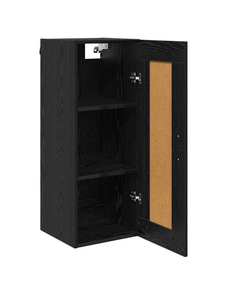 Pensile Rovere Nero 34,5 x 34 x 90 cm Legno multistrato