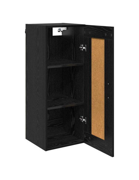 Pensile Rovere Nero 34,5 x 34 x 90 cm Legno multistrato