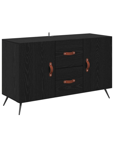 Credenza Rovere Nero 100 x 36 x 60 cm Legno multistrato