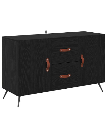 Credenza Rovere Nero 100 x 36 x 60 cm Legno multistrato