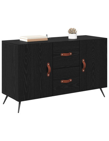 Credenza Rovere Nero 100 x 36 x 60 cm Legno multistrato