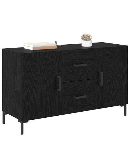 Credenza Rovere Nero 100 x 36 x 60 cm Legno multistrato
