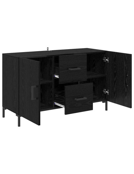 Credenza Rovere Nero 100 x 36 x 60 cm Legno multistrato