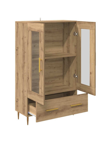 Credenza con cassetto Rovere artigianale 69,5 x 31 x 115 cm