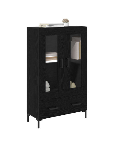 Credenza Rovere Nero 69,5 x 31 x 115 cm Legno multistrato