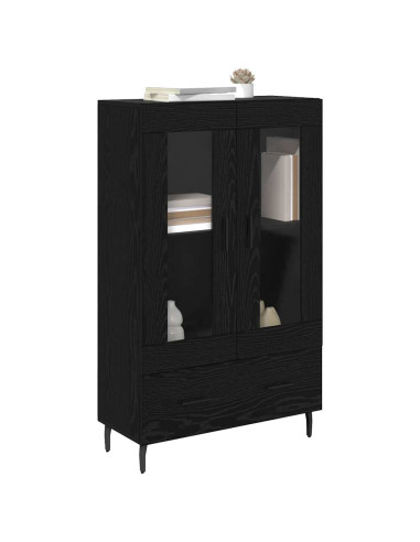 Credenza Rovere Nero 69,5 x 31 x 115 cm Legno multistrato