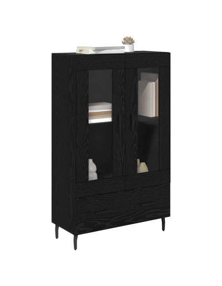 Credenza Rovere Nero 69,5 x 31 x 115 cm Legno multistrato