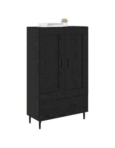 Credenza Rovere Nero 69,5 x 31 x 115 cm Legno multistrato