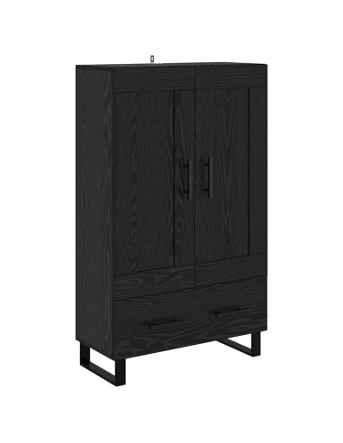 Credenza Rovere Nero 69,5 x 31 x 115 cm Legno multistrato
