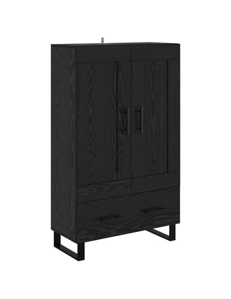Credenza Rovere Nero 69,5 x 31 x 115 cm Legno multistrato