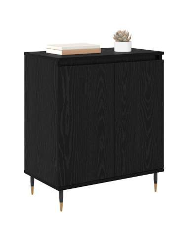 Credenza Rovere Nero 60 x 35 x 70 cm Legno multistrato