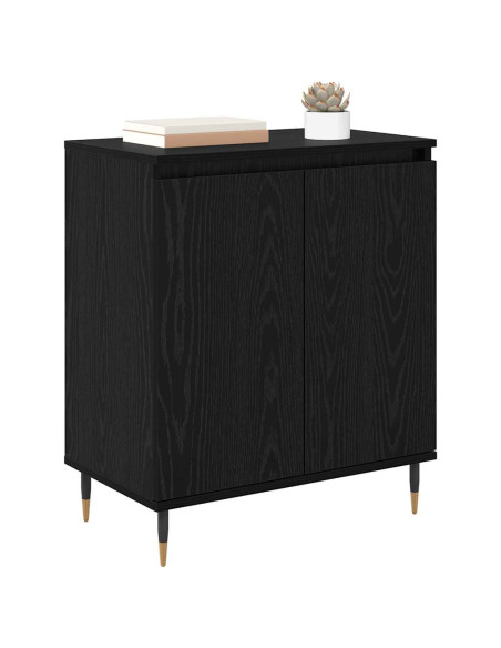 Credenza Rovere Nero 60 x 35 x 70 cm Legno multistrato