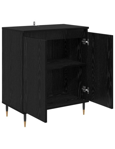 Credenza Rovere Nero 60 x 35 x 70 cm Legno multistrato