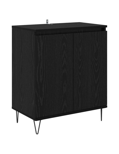 Credenza Rovere Nero 60 x 35 x 70 cm Legno multistrato
