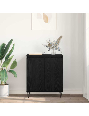 Credenza Rovere Nero 60 x 35 x 70 cm Legno multistrato