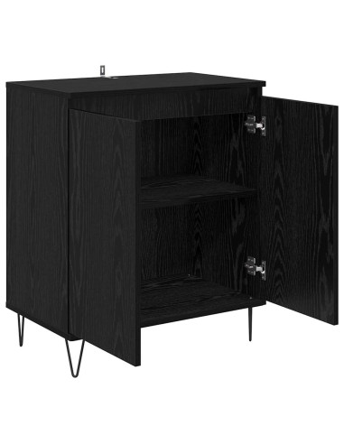 Credenza Rovere Nero 60 x 35 x 70 cm Legno multistrato