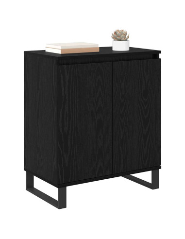 Credenza Rovere Nero 60 x 35 x 70 cm Legno multistrato