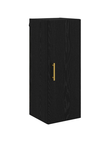 Pensile Rovere Nero 34,5 x 34 x 90 cm Legno multistrato