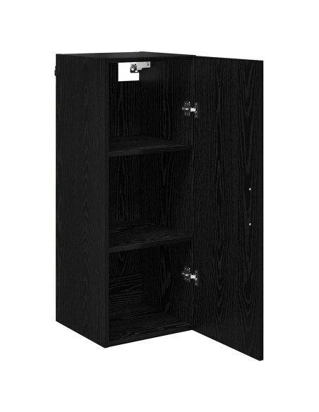 Pensile Rovere Nero 34,5 x 34 x 90 cm Legno multistrato