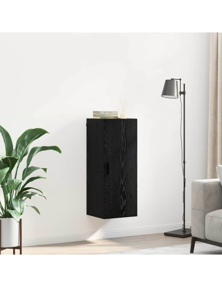 Pensile Rovere Nero 34,5 x 34 x 90 cm Legno multistrato