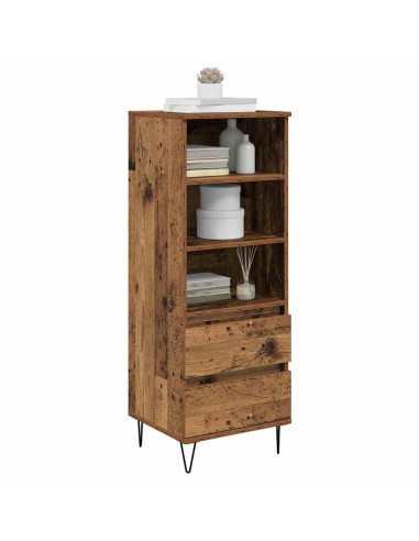 Credenza Legno vecchio 40 x 36 x 110 cm Legno multistrato