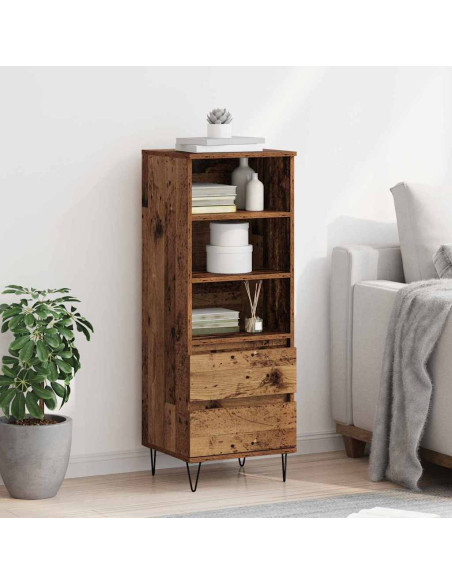 Credenza Legno vecchio 40 x 36 x 110 cm Legno multistrato