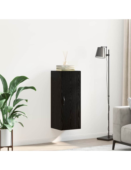 Pensile Rovere Nero 34,5 x 34 x 90 cm Legno multistrato