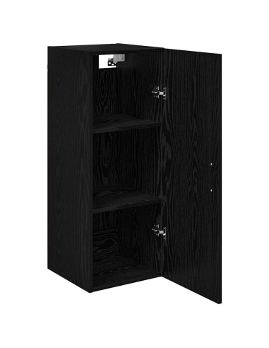 Pensile Rovere Nero 34,5 x 34 x 90 cm Legno multistrato