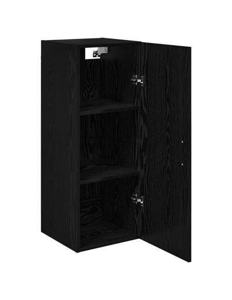 Pensile Rovere Nero 34,5 x 34 x 90 cm Legno multistrato