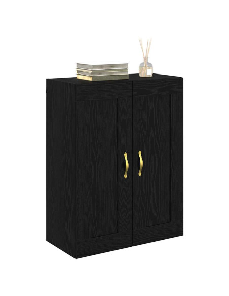 Pensile Rovere Nero 69,5 x 34 x 90 cm Legno multistrato