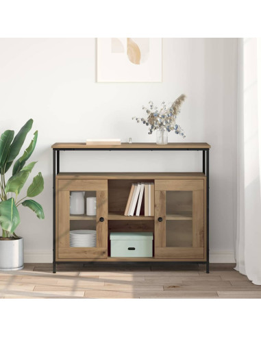Credenza Rovere artigianale 100 x 35 x 80 cm Legno multistrato