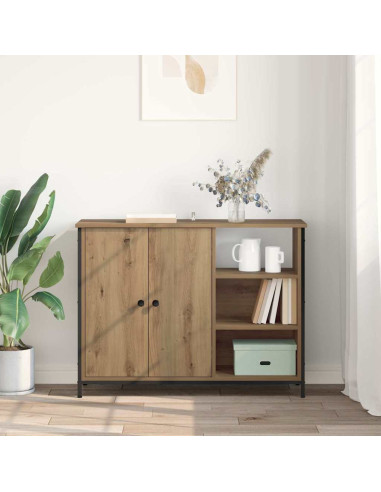 Credenza Rovere artigianale 100 x 33 x 75 cm Legno multistrato