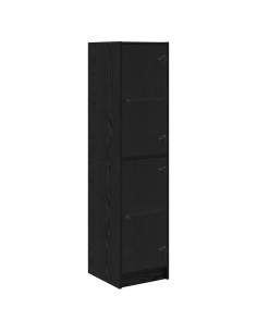 Credenza Rovere Nero 35 x 37 x 142 cm Legno multistrato 2