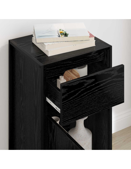 Credenza Rovere Nero 81 x 36 x 150.5 cm Legno multistrato