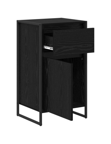 Credenza Rovere Nero 81 x 36 x 150.5 cm Legno multistrato